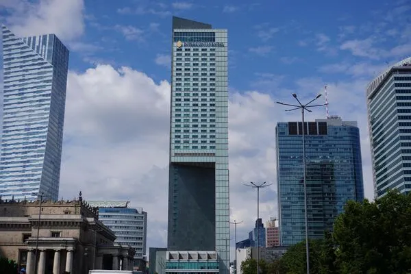 Widok na pokój w InterContinental Warszawa